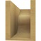 Ekena Millwork 6in. W x 8in. H x 16in. L Carmel Woodgrain TimberThane Rafter Tail, Primed Tan RFTUR06X08X16CARRCPR - alternate 2